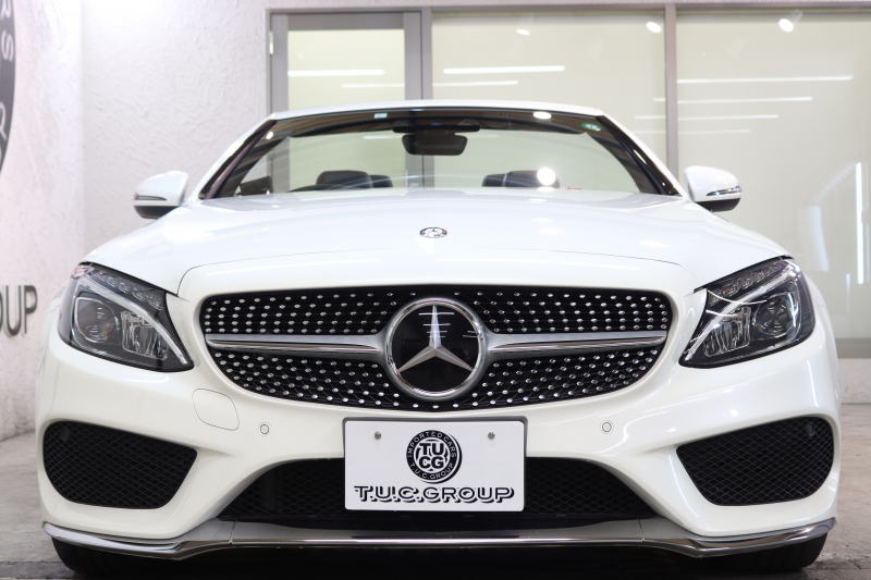 メルセデスベンツ Cクラス C180ｶﾌﾞﾘｵﾚ ｽﾎﾟｰﾂ ﾚｻﾞｰｴｸｽｸﾙｰｼﾌﾞ&ﾚｰﾀﾞｰｾｰﾌﾃｨPKG　ｷｰﾚｽｺﾞｰ 黒本革 ｴｱｽｶｰﾌ HDDﾅﾋﾞTV&ｷｬﾝｾﾗｰ BT音楽 ﾊﾞｯｸｶﾒﾗ PTS LEDﾗｲﾄ AMGｴｱﾛ&19AW 黒幌 9AT　2年保証