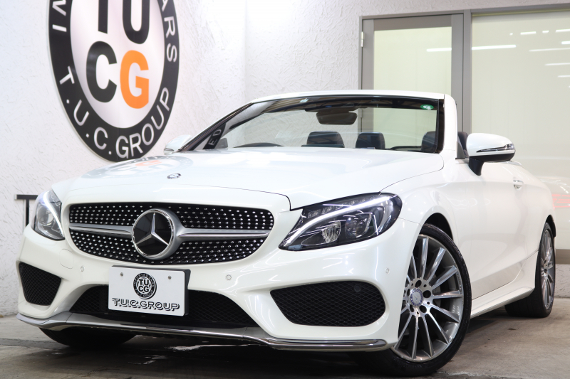 メルセデスベンツ Cクラス C180ｶﾌﾞﾘｵﾚ ｽﾎﾟｰﾂ ﾚｻﾞｰｴｸｽｸﾙｰｼﾌﾞ&ﾚｰﾀﾞｰｾｰﾌﾃｨPKG　ｷｰﾚｽｺﾞｰ 黒本革 ｴｱｽｶｰﾌ HDDﾅﾋﾞTV&ｷｬﾝｾﾗｰ BT音楽 ﾊﾞｯｸｶﾒﾗ PTS LEDﾗｲﾄ AMGｴｱﾛ&19AW 黒幌 9AT　2年保証