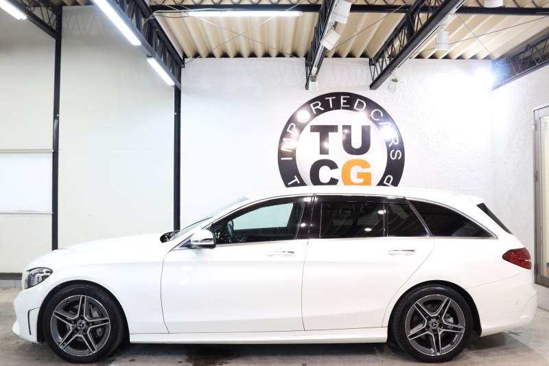 メルセデスベンツ Cクラス C200ｽﾃｰｼｮﾝﾜｺﾞﾝ AVG AMGﾗｲﾝ ﾚｰﾀﾞｰｾｰﾌﾃｨPKG　BSG搭載 後期 ｷｰﾚｽｺﾞｰ 黒革 HDDﾅﾋﾞTV ｽﾏﾎ連携 ﾊﾞｯｸｶﾒﾗ PTS LEDﾗｲﾄ 自動Rｹﾞｰﾄ AMGｴｱﾛ&18AW ｴｱｻｽ ﾀﾞｲﾅﾐｯｸS 9AT　2年保証