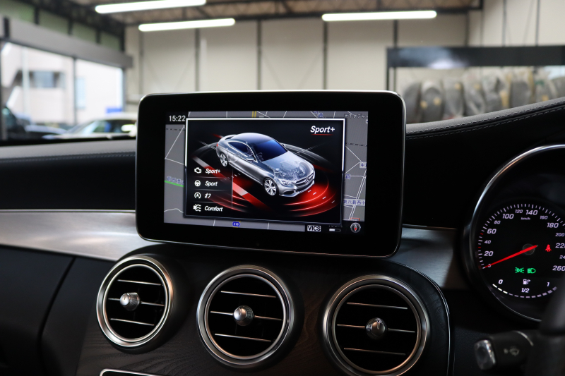 メルセデスベンツ Cクラス C180ｸｰﾍﾟ ｽﾎﾟｰﾂ ﾚｰﾀﾞｰｾｰﾌﾃｨPKG　ｷｰﾚｽｺﾞｰ 黒革 HDDﾅﾋﾞTV BT音楽 ﾊﾞｯｸｶﾒﾗ PTS LEDﾗｲﾄ AMGｴｱﾛ&18AW ﾀﾞｲﾅﾐｯｸS 9AT　2年保証