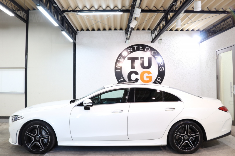メルセデスベンツ CLS CLS450 4MATIC ｽﾎﾟｰﾂ ｴｸｽｸﾙｰｼﾌﾞ&ﾚｰﾀﾞｰｾｰﾌﾃｨPKG　ISG搭載 ｷｰﾚｽｺﾞｰ 黒本革 ﾍﾞﾝﾁﾚｰﾀｰ ｻﾝﾙｰﾌ ﾍｯﾄﾞｱｯﾌﾟD HDDﾅﾋﾞTV ｽﾏﾎ連携 ﾌﾞﾙﾒｽﾀｰ 360ｶﾒﾗ PTS LEDﾗｲﾄ 自動ﾄﾗﾝｸ ﾊﾝｽﾞﾌﾘｰA AMGｴｱﾛ&19AW ｴｱｻｽ 9AT　2年保証