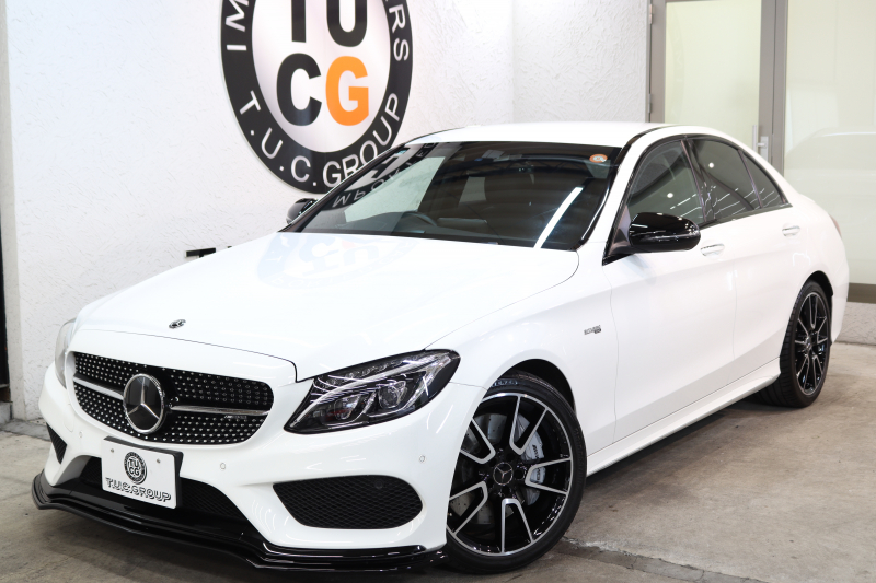AMG Cクラス C43 4MATIC ｴｸｽｸﾙｰｼﾌﾞ&ﾚｰﾀﾞｰｾｰﾌﾃｨPKG　ｷｰﾚｽｺﾞｰ 黒本革 ﾍｯﾄﾞｱｯﾌﾟD HDDﾅﾋﾞTV BT音楽 ﾌﾞﾙﾒｽﾀｰ ﾊﾞｯｸｶﾒﾗ PTS LEDﾗｲﾄ 自動ﾄﾗﾝｸ ﾊﾝｽﾞﾌﾘｰA AMG専用装備&ﾁｭｰﾆﾝｸﾞﾀﾞｲﾅﾐｯｸS 9AT　2年保証
