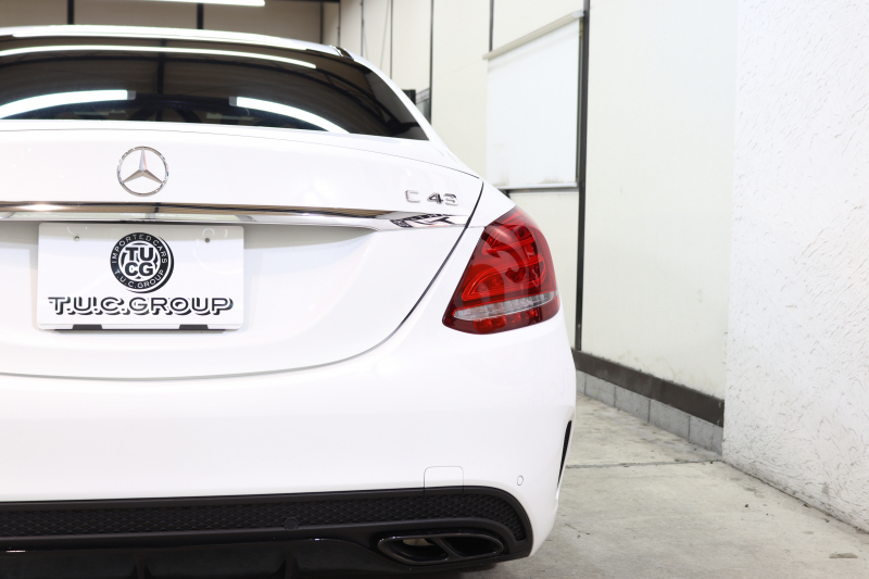 AMG Cクラス C43 4MATIC ｴｸｽｸﾙｰｼﾌﾞ&ﾚｰﾀﾞｰｾｰﾌﾃｨPKG　ｷｰﾚｽｺﾞｰ 黒本革 ﾍｯﾄﾞｱｯﾌﾟD HDDﾅﾋﾞTV BT音楽 ﾌﾞﾙﾒｽﾀｰ ﾊﾞｯｸｶﾒﾗ PTS LEDﾗｲﾄ 自動ﾄﾗﾝｸ ﾊﾝｽﾞﾌﾘｰA AMG専用装備&ﾁｭｰﾆﾝｸﾞﾀﾞｲﾅﾐｯｸS 9AT　2年保証