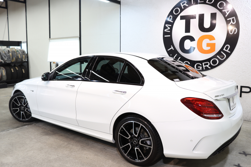 AMG Cクラス C43 4MATIC ｴｸｽｸﾙｰｼﾌﾞ&ﾚｰﾀﾞｰｾｰﾌﾃｨPKG　ｷｰﾚｽｺﾞｰ 黒本革 ﾍｯﾄﾞｱｯﾌﾟD HDDﾅﾋﾞTV BT音楽 ﾌﾞﾙﾒｽﾀｰ ﾊﾞｯｸｶﾒﾗ PTS LEDﾗｲﾄ 自動ﾄﾗﾝｸ ﾊﾝｽﾞﾌﾘｰA AMG専用装備&ﾁｭｰﾆﾝｸﾞﾀﾞｲﾅﾐｯｸS 9AT　2年保証