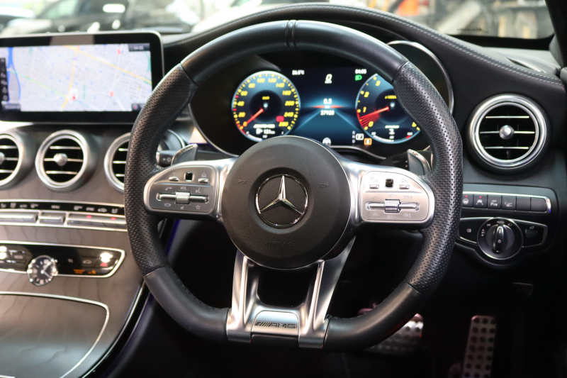 AMG Cクラス C43 4MATIC ﾚｰﾀﾞｰｾｰﾌﾃｨPKG　後期 1ｵｰﾅｰ ｷｰﾚｽｺﾞｰ 黒本革 ﾊﾟﾉﾗﾏSR ﾍｯﾄﾞｱｯﾌﾟD HDDﾅﾋﾞTV ｽﾏﾎ連携 ﾌﾞﾙﾒｽﾀｰ ﾊﾞｯｸｶﾒﾗ PTS LEDﾗｲﾄ 自動ﾄﾗﾝｸ ﾊﾝｽﾞﾌﾘｰA AMG専用装備&ﾁｭｰﾆﾝｸﾞﾀﾞｲﾅﾐｯｸS 9AT　2年保証