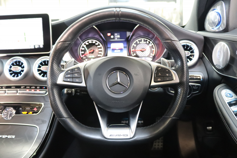 AMG Cクラス C63ｽﾃｰｼｮﾝﾜｺﾞﾝ ﾚｰﾀﾞｰｾｰﾌﾃｨPKG　ｷｰﾚｽｺﾞｰ 黒本革 ﾊﾟﾉﾗﾏSR HDDﾅﾋﾞTV BT音楽 ﾊﾞｯｸｶﾒﾗ PTS LEDﾗｲﾄ 自動Rｹﾞｰﾄ ﾊﾝｽﾞﾌﾘｰA AMG専用装備&ﾁｭｰﾆﾝｸﾞﾀﾞｲﾅﾐｯｸS H&Rﾀﾞｳﾝﾀﾞｽ 7AT　2年保証