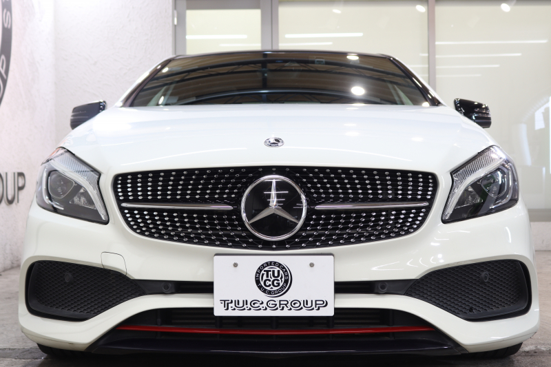 メルセデスベンツ Aクラス A250 ｼｭﾎﾟﾙﾄ 4MATIC ﾚｰﾀﾞｰｾｰﾌﾃｨPKG　後期 ｷｰﾚｽｺﾞｰ ﾚｻﾞｰDINAMICAｼｰﾄ ﾊﾟﾉﾗﾏSR HDDﾅﾋﾞTV ｽﾏﾎ連携 ﾊﾞｯｸｶﾒﾗ PTS LEDﾗｲﾄ AMGｴｱﾛ&18AW SPORT専用ﾁｭｰﾆﾝｸﾞ 7AT　2年保証