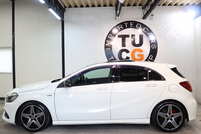 メルセデスベンツ Aクラス A250 ｼｭﾎﾟﾙﾄ 4MATIC ﾚｰﾀﾞｰｾｰﾌﾃｨPKG　後期 ｷｰﾚｽｺﾞｰ ﾚｻﾞｰDINAMICAｼｰﾄ ﾊﾟﾉﾗﾏSR HDDﾅﾋﾞTV ｽﾏﾎ連携 ﾊﾞｯｸｶﾒﾗ PTS LEDﾗｲﾄ AMGｴｱﾛ&18AW SPORT専用ﾁｭｰﾆﾝｸﾞ 7AT　2年保証
