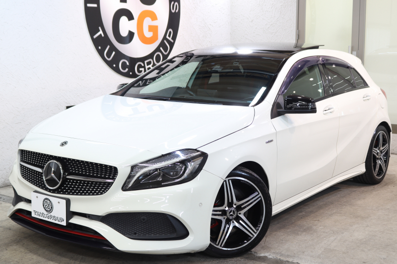 メルセデスベンツ Aクラス A250 ｼｭﾎﾟﾙﾄ 4MATIC ﾚｰﾀﾞｰｾｰﾌﾃｨPKG　後期 ｷｰﾚｽｺﾞｰ ﾚｻﾞｰDINAMICAｼｰﾄ ﾊﾟﾉﾗﾏSR HDDﾅﾋﾞTV ｽﾏﾎ連携 ﾊﾞｯｸｶﾒﾗ PTS LEDﾗｲﾄ AMGｴｱﾛ&18AW SPORT専用ﾁｭｰﾆﾝｸﾞ 7AT　2年保証