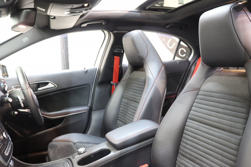 メルセデスベンツ Aクラス A250 ｼｭﾎﾟﾙﾄ 4MATIC ﾚｰﾀﾞｰｾｰﾌﾃｨPKG　後期 ｷｰﾚｽｺﾞｰ ﾚｻﾞｰDINAMICAｼｰﾄ ﾊﾟﾉﾗﾏSR HDDﾅﾋﾞTV ｽﾏﾎ連携 ﾊﾞｯｸｶﾒﾗ PTS LEDﾗｲﾄ AMGｴｱﾛ&18AW SPORT専用ﾁｭｰﾆﾝｸﾞ 7AT　2年保証