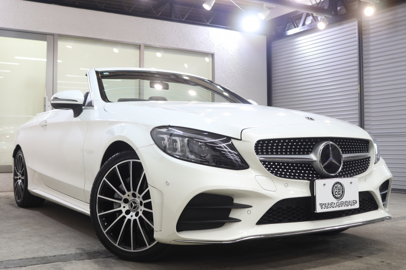 メルセデスベンツ Cクラス C180ｶﾌﾞﾘｵﾚ ｽﾎﾟｰﾂ ﾚｻﾞｰｴｸｽｸﾙｰｼﾌﾞ&ﾚｰﾀﾞｰｾｰﾌﾃｨPKG　後期 MEｺﾈｸﾄ ｷｰﾚｽｺﾞｰ 黒本革 ｴｱｽｶｰﾌ ﾍｯﾄﾞｱｯﾌﾟD HDDﾅﾋﾞTV&ｷｬﾝｾﾗｰ ｽﾏﾎ連携 ﾊﾞｯｸｶﾒﾗ PTS LEDﾗｲﾄ AMGｴｱﾛ&19AW ｴｱｻｽ ﾀﾞｲﾅﾐｯｸS 9AT　2年保証