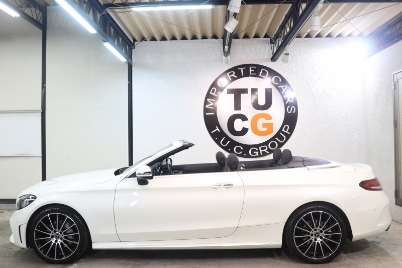 メルセデスベンツ Cクラス C180ｶﾌﾞﾘｵﾚ ｽﾎﾟｰﾂ ﾚｻﾞｰｴｸｽｸﾙｰｼﾌﾞ&ﾚｰﾀﾞｰｾｰﾌﾃｨPKG　後期 MEｺﾈｸﾄ ｷｰﾚｽｺﾞｰ 黒本革 ｴｱｽｶｰﾌ ﾍｯﾄﾞｱｯﾌﾟD HDDﾅﾋﾞTV&ｷｬﾝｾﾗｰ ｽﾏﾎ連携 ﾊﾞｯｸｶﾒﾗ PTS LEDﾗｲﾄ AMGｴｱﾛ&19AW ｴｱｻｽ ﾀﾞｲﾅﾐｯｸS 9AT　2年保証