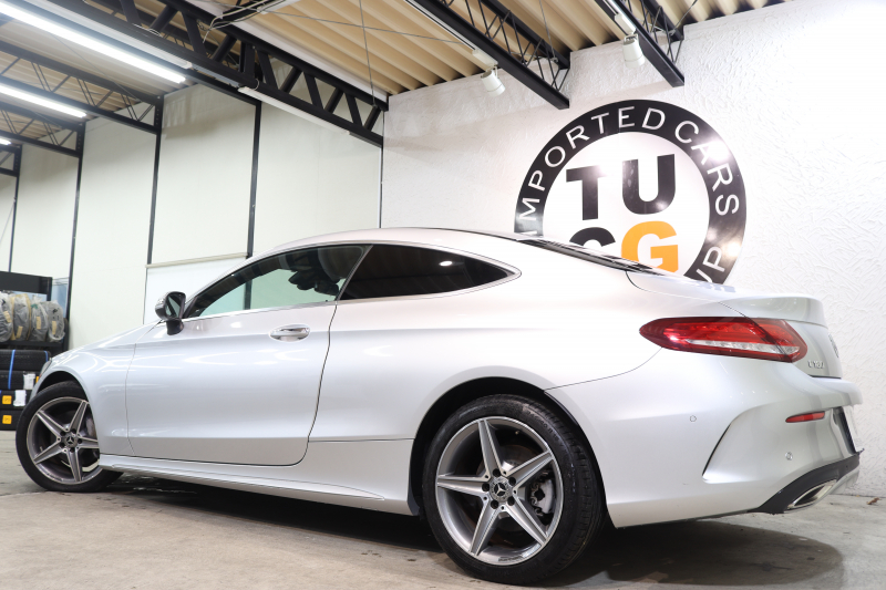 メルセデスベンツ Cクラス C180ｸｰﾍﾟ ｽﾎﾟｰﾂ ﾚｰﾀﾞｰｾｰﾌﾃｨPKG　1ｵｰﾅｰ ｷｰﾚｽｺﾞｰ 黒革 HDDﾅﾋﾞTV BT音楽 ﾊﾞｯｸｶﾒﾗ PTS LEDﾗｲﾄ AMGｴｱﾛ&18AW ﾀﾞｲﾅﾐｯｸS 9AT　2年保証