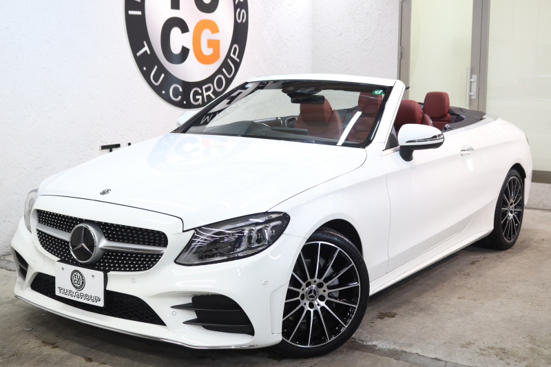 メルセデスベンツ Cクラス C180ｶﾌﾞﾘｵﾚ ｽﾎﾟｰﾂ ﾚｻﾞｰｴｸｽｸﾙｰｼﾌﾞ&ﾚｰﾀﾞｰｾｰﾌﾃｨPKG　後期 MEｺﾈｸﾄ ｷｰﾚｽｺﾞｰ 赤本革 ｴｱｽｶｰﾌ ﾍｯﾄﾞｱｯﾌﾟD HDDﾅﾋﾞTV&ｷｬﾝｾﾗｰ ｽﾏﾎ連携 ﾊﾞｯｸｶﾒﾗ PTS LEDﾗｲﾄ AMGｴｱﾛ&19AW ｴｱｻｽ ﾀﾞｲﾅﾐｯｸS 9AT　2年保証