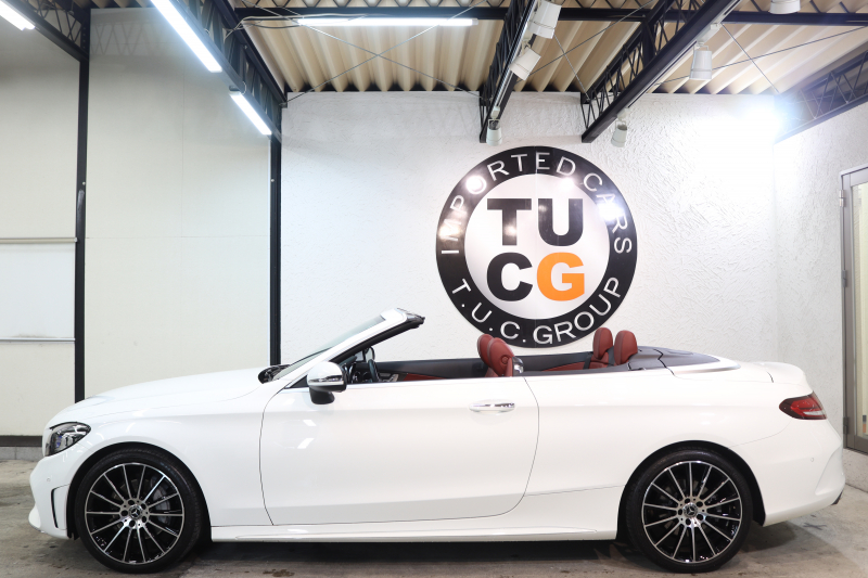 メルセデスベンツ Cクラス C180ｶﾌﾞﾘｵﾚ ｽﾎﾟｰﾂ ﾚｻﾞｰｴｸｽｸﾙｰｼﾌﾞ&ﾚｰﾀﾞｰｾｰﾌﾃｨPKG　後期 MEｺﾈｸﾄ ｷｰﾚｽｺﾞｰ 赤本革 ｴｱｽｶｰﾌ ﾍｯﾄﾞｱｯﾌﾟD HDDﾅﾋﾞTV&ｷｬﾝｾﾗｰ ｽﾏﾎ連携 ﾊﾞｯｸｶﾒﾗ PTS LEDﾗｲﾄ AMGｴｱﾛ&19AW ｴｱｻｽ ﾀﾞｲﾅﾐｯｸS 9AT　2年保証