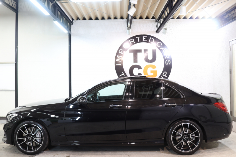 AMG Cクラス C43 4MATIC ｴｸｽｸﾙｰｼﾌﾞ&ﾚｰﾀﾞｰｾｰﾌﾃｨPKG　中期 1ｵｰﾅｰ ｷｰﾚｽｺﾞｰ 赤本革 ﾊﾟﾉﾗﾏSR ﾍｯﾄﾞｱｯﾌﾟD HDDﾅﾋﾞTV BT音楽 ﾊﾞｯｸｶﾒﾗ PTS LEDﾗｲﾄ 自動ﾄﾗﾝｸ ﾊﾝｽﾞﾌﾘｰA AMG専用装備&ﾁｭｰﾆﾝｸﾞﾀﾞｲﾅﾐｯｸS 9AT　2年保証