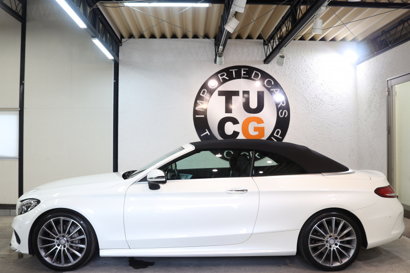 メルセデスベンツ Cクラス C180ｶﾌﾞﾘｵﾚ ｽﾎﾟｰﾂ ﾚｻﾞｰｴｸｽｸﾙｰｼﾌﾞ&ﾚｰﾀﾞｰｾｰﾌﾃｨPKG　ｷｰﾚｽｺﾞｰ 黒本革 ｴｱｽｶｰﾌ HDDﾅﾋﾞTV BT音楽 ﾊﾞｯｸｶﾒﾗ PTS LEDﾗｲﾄ AMGｴｱﾛ&19AW ﾀﾞｲﾅﾐｯｸS 黒幌 9AT　2年保証