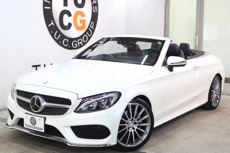 メルセデスベンツ Cクラス C180ｶﾌﾞﾘｵﾚ ｽﾎﾟｰﾂ ﾚｻﾞｰｴｸｽｸﾙｰｼﾌﾞ&ﾚｰﾀﾞｰｾｰﾌﾃｨPKG　ｷｰﾚｽｺﾞｰ 黒本革 ｴｱｽｶｰﾌ HDDﾅﾋﾞTV BT音楽 ﾊﾞｯｸｶﾒﾗ PTS LEDﾗｲﾄ AMGｴｱﾛ&19AW ﾀﾞｲﾅﾐｯｸS 黒幌 9AT　2年保証