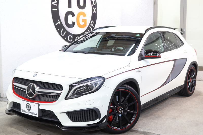 AMG GLA GLA45 4MATIC ｴﾃﾞｨｼｮﾝ1 ﾚｰﾀﾞｰｾｰﾌﾃｨPKG　全国限定300台 黒本革 HDDﾅﾋﾞTV BT音楽 ﾊﾞｯｸｶﾒﾗ PTS ｷｾﾉﾝ 自動Rｹﾞｰﾄ Edition1専用ｴｱﾛ&20AW 専用ｻｲﾄﾞﾃﾞｶｰﾙ 7AT　2年保証
