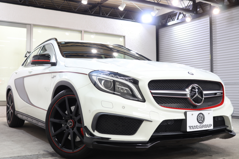 AMG GLA GLA45 4MATIC ｴﾃﾞｨｼｮﾝ1 ﾚｰﾀﾞｰｾｰﾌﾃｨPKG　全国限定300台 黒本革 HDDﾅﾋﾞTV BT音楽 ﾊﾞｯｸｶﾒﾗ PTS ｷｾﾉﾝ 自動Rｹﾞｰﾄ Edition1専用ｴｱﾛ&20AW 専用ｻｲﾄﾞﾃﾞｶｰﾙ 7AT　2年保証