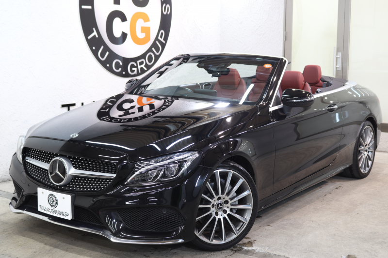 メルセデスベンツ Cクラス C180ｶﾌﾞﾘｵﾚ ｽﾎﾟｰﾂ ﾚｻﾞｰｴｸｽｸﾙｰｼﾌﾞ&ﾚｰﾀﾞｰｾｰﾌﾃｨPKG　1ｵｰﾅｰ ｷｰﾚｽｺﾞｰ 赤本革 ｴｱｽｶｰﾌ HDDﾅﾋﾞTV BT音楽 ﾍｯﾄﾞｱｯﾌﾟD ﾊﾞｯｸｶﾒﾗ PTS LEDﾗｲﾄ AMGｴｱﾛ&19AW ﾀﾞｲﾅﾐｯｸS 赤幌 9AT　2年保証