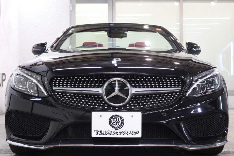 メルセデスベンツ Cクラス C180ｶﾌﾞﾘｵﾚ ｽﾎﾟｰﾂ ﾚｻﾞｰｴｸｽｸﾙｰｼﾌﾞ&ﾚｰﾀﾞｰｾｰﾌﾃｨPKG　1ｵｰﾅｰ ｷｰﾚｽｺﾞｰ 赤本革 ｴｱｽｶｰﾌ HDDﾅﾋﾞTV BT音楽 ﾍｯﾄﾞｱｯﾌﾟD ﾊﾞｯｸｶﾒﾗ PTS LEDﾗｲﾄ AMGｴｱﾛ&19AW ﾀﾞｲﾅﾐｯｸS 赤幌 9AT　2年保証