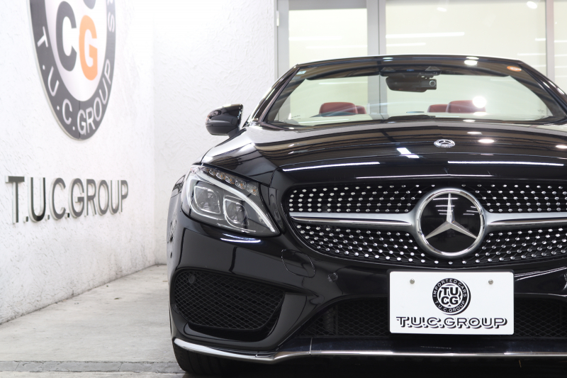 メルセデスベンツ Cクラス C180ｶﾌﾞﾘｵﾚ ｽﾎﾟｰﾂ ﾚｻﾞｰｴｸｽｸﾙｰｼﾌﾞ&ﾚｰﾀﾞｰｾｰﾌﾃｨPKG　1ｵｰﾅｰ ｷｰﾚｽｺﾞｰ 赤本革 ｴｱｽｶｰﾌ HDDﾅﾋﾞTV BT音楽 ﾍｯﾄﾞｱｯﾌﾟD ﾊﾞｯｸｶﾒﾗ PTS LEDﾗｲﾄ AMGｴｱﾛ&19AW ﾀﾞｲﾅﾐｯｸS 赤幌 9AT　2年保証