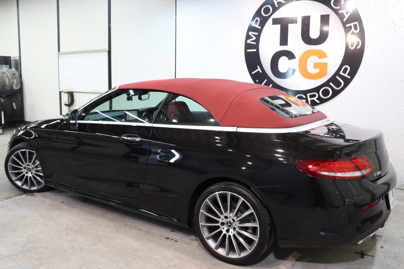 メルセデスベンツ Cクラス C180ｶﾌﾞﾘｵﾚ ｽﾎﾟｰﾂ ﾚｻﾞｰｴｸｽｸﾙｰｼﾌﾞ&ﾚｰﾀﾞｰｾｰﾌﾃｨPKG　1ｵｰﾅｰ ｷｰﾚｽｺﾞｰ 赤本革 ｴｱｽｶｰﾌ HDDﾅﾋﾞTV BT音楽 ﾍｯﾄﾞｱｯﾌﾟD ﾊﾞｯｸｶﾒﾗ PTS LEDﾗｲﾄ AMGｴｱﾛ&19AW ﾀﾞｲﾅﾐｯｸS 赤幌 9AT　2年保証