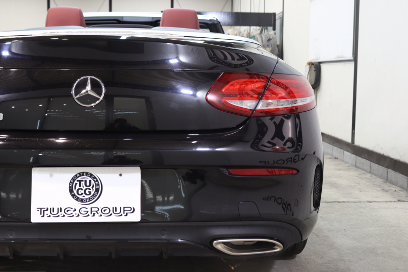 メルセデスベンツ Cクラス C180ｶﾌﾞﾘｵﾚ ｽﾎﾟｰﾂ ﾚｻﾞｰｴｸｽｸﾙｰｼﾌﾞ&ﾚｰﾀﾞｰｾｰﾌﾃｨPKG　1ｵｰﾅｰ ｷｰﾚｽｺﾞｰ 赤本革 ｴｱｽｶｰﾌ HDDﾅﾋﾞTV BT音楽 ﾍｯﾄﾞｱｯﾌﾟD ﾊﾞｯｸｶﾒﾗ PTS LEDﾗｲﾄ AMGｴｱﾛ&19AW ﾀﾞｲﾅﾐｯｸS 赤幌 9AT　2年保証