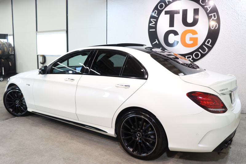 AMG Cクラス C43 4MATIC ﾚｰﾀﾞｰｾｰﾌﾃｨPKG　後期 MEｺﾈｸﾄ ｷｰﾚｽｺﾞｰ 赤本革 ﾊﾟﾉﾗﾏSR ﾍｯﾄﾞｱｯﾌﾟD HDDﾅﾋﾞTV ｽﾏﾎ連携 ﾌﾞﾙﾒｽﾀｰ ﾊﾞｯｸｶﾒﾗ PTS LEDﾗｲﾄ 自動ﾄﾗﾝｸ ﾊﾝｽﾞﾌﾘｰA AMG専用装備&ﾁｭｰﾆﾝｸﾞﾀﾞｲﾅﾐｯｸS 9AT　2年保証