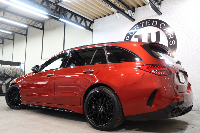 AMG Cクラス C43ｽﾃｰｼｮﾝﾜｺﾞﾝ 4MATIC ｽﾃｰｼｮﾝﾜｺﾞﾝ ﾚｰﾀﾞｰｾｰﾌﾃｨPKG　BSG搭載 MEｺﾈｸﾄ ｷｰﾚｽｺﾞｰ 赤/黒本革 ﾍﾞﾝﾁﾚｰﾀｰ ﾊﾟﾉﾗﾏSR ﾍｯﾄﾞｱｯﾌﾟD MBUXﾅﾋﾞTV&ARﾅﾋﾞ ｽﾏﾎ連携 ﾌﾞﾙﾒｽﾀｰ 360ｶﾒﾗ PTS LEDﾗｲﾄ 自動Rｹﾞｰﾄ AMG専用装備&ﾁｭｰﾆﾝｸﾞ 9AT　2年保証