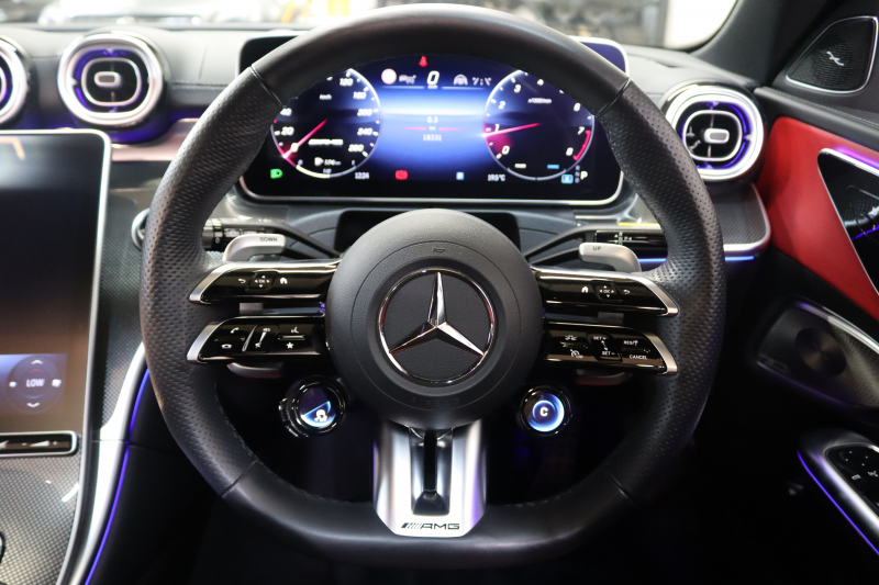 AMG Cクラス C43ｽﾃｰｼｮﾝﾜｺﾞﾝ 4MATIC ｽﾃｰｼｮﾝﾜｺﾞﾝ ﾚｰﾀﾞｰｾｰﾌﾃｨPKG　BSG搭載 MEｺﾈｸﾄ ｷｰﾚｽｺﾞｰ 赤/黒本革 ﾍﾞﾝﾁﾚｰﾀｰ ﾊﾟﾉﾗﾏSR ﾍｯﾄﾞｱｯﾌﾟD MBUXﾅﾋﾞTV&ARﾅﾋﾞ ｽﾏﾎ連携 ﾌﾞﾙﾒｽﾀｰ 360ｶﾒﾗ PTS LEDﾗｲﾄ 自動Rｹﾞｰﾄ AMG専用装備&ﾁｭｰﾆﾝｸﾞ 9AT　2年保証