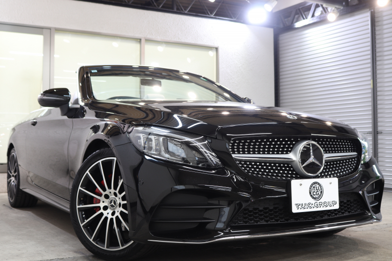 メルセデスベンツ Cクラス C180ｶﾌﾞﾘｵﾚ ｽﾎﾟｰﾂ ﾚｻﾞｰｴｸｽｸﾙｰｼﾌﾞ&ﾚｰﾀﾞｰｾｰﾌﾃｨPKG　後期 MEｺﾈｸﾄ ｷｰﾚｽｺﾞｰ 白本革 赤幌 ｴｱｽｶｰﾌ ﾍｯﾄﾞｱｯﾌﾟD HDDﾅﾋﾞTV ｽﾏﾎ連携 ﾊﾞｯｸｶﾒﾗ PTS LEDﾗｲﾄ AMGｴｱﾛ&19AW ｴｱｻｽ ﾀﾞｲﾅﾐｯｸS 9AT　2年保証