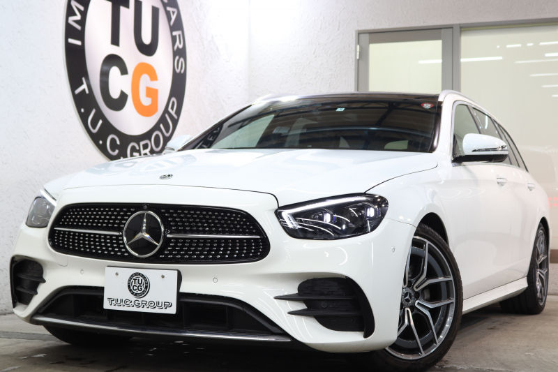 メルセデスベンツ Eクラス E200ｽﾃｰｼｮﾝﾜｺﾞﾝ ｽﾎﾟｰﾂ AMGﾗｲﾝｲﾝﾃﾘｱ&ｴｸｽｸﾙｰｼﾌﾞ&ﾚｰﾀﾞｰｾｰﾌﾃｨPKG　BSG搭載 後期 MEｺﾈｸﾄ ｷｰﾚｽｺﾞｰ 黒本革 ﾊﾟﾉﾗﾏSR ﾍｯﾄﾞｱｯﾌﾟD MBUXﾅﾋﾞTV&ARﾅﾋﾞ ｽﾏﾎ連携 ﾌﾞﾙﾒｽﾀｰ 360ｶﾒﾗ PTS LEDﾗｲﾄ 自動Rｹﾞｰﾄ 9AT　2年保証