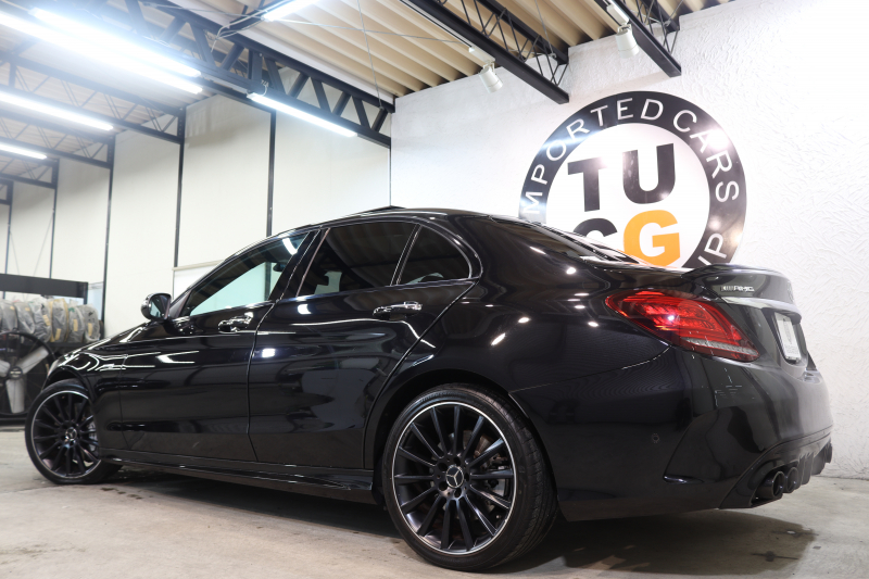 AMG Cクラス C43 4MATIC ﾚｰﾀﾞｰｾｰﾌﾃｨPKG　後期 ｷｰﾚｽｺﾞｰ 黒本革 ﾊﾟﾉﾗﾏSR ﾍｯﾄﾞｱｯﾌﾟD HDDﾅﾋﾞTV ｽﾏﾎ連携 ﾌﾞﾙﾒｽﾀｰ ﾊﾞｯｸｶﾒﾗ PTS LEDﾗｲﾄ 自動ﾄﾗﾝｸ ﾊﾝｽﾞﾌﾘｰA AMG専用装備&ﾁｭｰﾆﾝｸﾞﾀﾞｲﾅﾐｯｸS 9AT　2年保証