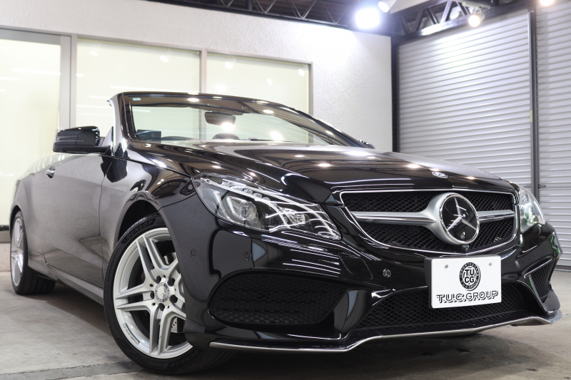 メルセデスベンツ Eクラス E250ｶﾌﾞﾘｵﾚ AMGｽﾎﾟｰﾂ&ﾚｰﾀﾞｰｾｰﾌﾃｨPKG　後期 1ｵｰﾅｰ ｷｰﾚｽｺﾞｰ 茶本革 ｴｱｽｶｰﾌ HDDﾅﾋﾞTV BT音楽 360ｶﾒﾗ PTS LEDﾗｲﾄ AMGｴｱﾛ&18AW 黒幌　2年保証