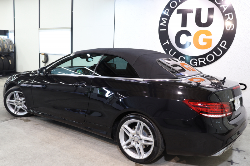 メルセデスベンツ Eクラス E250ｶﾌﾞﾘｵﾚ AMGｽﾎﾟｰﾂ&ﾚｰﾀﾞｰｾｰﾌﾃｨPKG　後期 1ｵｰﾅｰ ｷｰﾚｽｺﾞｰ 茶本革 ｴｱｽｶｰﾌ HDDﾅﾋﾞTV BT音楽 360ｶﾒﾗ PTS LEDﾗｲﾄ AMGｴｱﾛ&18AW 黒幌　2年保証