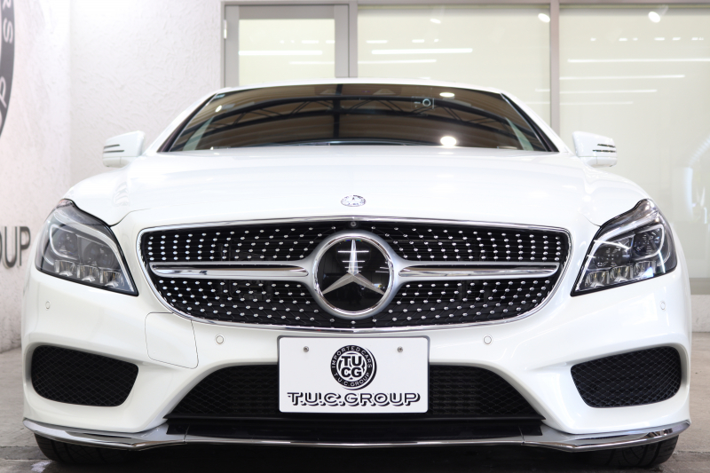 メルセデスベンツ CLS CLS220d AMGﾗｲﾝ ﾚｰﾀﾞｰｾｰﾌﾃｨPKG　後期 ｷｰﾚｽｺﾞｰ 黒本革 ｻﾝﾙｰﾌ HDDﾅﾋﾞTV&ｷｬﾝｾﾗｰ ｽﾏﾎ連携 360ｶﾒﾗ PTS LEDﾗｲﾄ AMGｴｱﾛ&19AW ｴｱｻｽ 7AT　2年保証