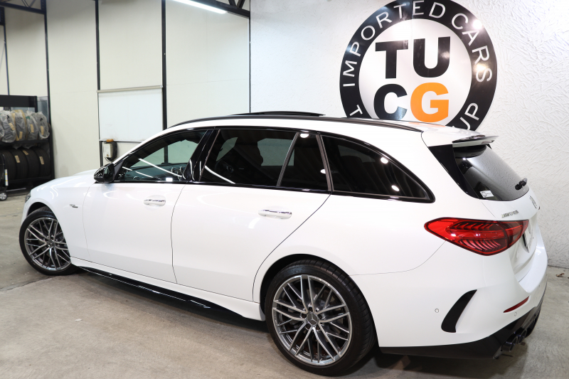 AMG Cクラス C43 4MATIC ｽﾃｰｼｮﾝﾜｺﾞﾝ ﾚｰﾀﾞｰｾｰﾌﾃｨPKG　BSG搭載 1ｵｰﾅｰ ｷｰﾚｽｺﾞｰ 黒本革 ﾍﾞﾝﾁﾚｰﾀｰ ﾊﾟﾉﾗﾏSR ﾍｯﾄﾞｱｯﾌﾟD MBUXﾅﾋﾞTV&ARﾅﾋﾞ ｽﾏﾎ連携 ﾌﾞﾙﾒｽﾀｰ 360ｶﾒﾗ PTS LEDﾗｲﾄ 自動ﾄﾗﾝｸ AMG専用装備&ﾁｭｰﾆﾝｸﾞﾀﾞｲﾅﾐｯｸS 9AT　2年保証