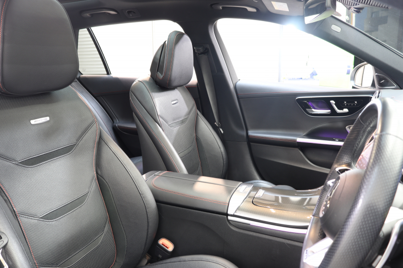 AMG Cクラス C43 4MATIC ｽﾃｰｼｮﾝﾜｺﾞﾝ ﾚｰﾀﾞｰｾｰﾌﾃｨPKG　BSG搭載 1ｵｰﾅｰ ｷｰﾚｽｺﾞｰ 黒本革 ﾍﾞﾝﾁﾚｰﾀｰ ﾊﾟﾉﾗﾏSR ﾍｯﾄﾞｱｯﾌﾟD MBUXﾅﾋﾞTV&ARﾅﾋﾞ ｽﾏﾎ連携 ﾌﾞﾙﾒｽﾀｰ 360ｶﾒﾗ PTS LEDﾗｲﾄ 自動ﾄﾗﾝｸ AMG専用装備&ﾁｭｰﾆﾝｸﾞﾀﾞｲﾅﾐｯｸS 9AT　2年保証