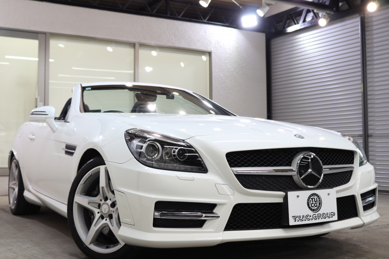 メルセデスベンツ SLKクラス SLK200 ﾄﾚﾝﾄﾞ+ AMGｽﾎﾟｰﾂ&ﾚｰﾀﾞｰｾｰﾌﾃｨPKG　後期型  黒本革 ｴｱｽｶｰﾌ ﾊﾞﾘｵR HDDﾅﾋﾞTV BT音楽 DSRC ｷｾﾉﾝ ｴｱｶﾞｲﾄﾞ AMGｴｱﾛ&18AW 9AT　2年保証