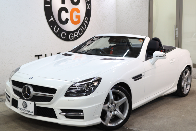 メルセデスベンツ SLKクラス SLK200 ﾄﾚﾝﾄﾞ+ AMGｽﾎﾟｰﾂ&ﾚｰﾀﾞｰｾｰﾌﾃｨPKG　後期型  黒本革 ｴｱｽｶｰﾌ ﾊﾞﾘｵR HDDﾅﾋﾞTV BT音楽 DSRC ｷｾﾉﾝ ｴｱｶﾞｲﾄﾞ AMGｴｱﾛ&18AW 9AT　2年保証