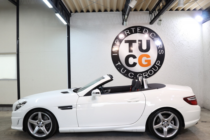 メルセデスベンツ SLKクラス SLK200 ﾄﾚﾝﾄﾞ+ AMGｽﾎﾟｰﾂ&ﾚｰﾀﾞｰｾｰﾌﾃｨPKG　後期型  黒本革 ｴｱｽｶｰﾌ ﾊﾞﾘｵR HDDﾅﾋﾞTV BT音楽 DSRC ｷｾﾉﾝ ｴｱｶﾞｲﾄﾞ AMGｴｱﾛ&18AW 9AT　2年保証