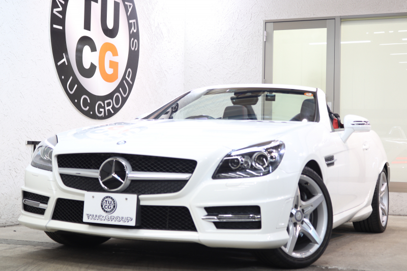 メルセデスベンツ SLKクラス SLK200 ﾄﾚﾝﾄﾞ+ AMGｽﾎﾟｰﾂ&ﾚｰﾀﾞｰｾｰﾌﾃｨPKG　後期 黒本革 ｴｱｽｶｰﾌ ﾊﾞﾘｵR HDDﾅﾋﾞTV BT音楽 DSRC ｷｾﾉﾝ ｴｱｶﾞｲﾄﾞ AMGｴｱﾛ&18AW 9AT　2年保証