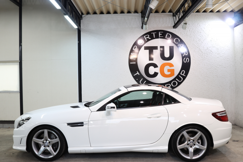 メルセデスベンツ SLKクラス SLK200 ﾄﾚﾝﾄﾞ+ AMGｽﾎﾟｰﾂ&ﾚｰﾀﾞｰｾｰﾌﾃｨPKG　後期型  黒本革 ｴｱｽｶｰﾌ ﾊﾞﾘｵR HDDﾅﾋﾞTV BT音楽 DSRC ｷｾﾉﾝ ｴｱｶﾞｲﾄﾞ AMGｴｱﾛ&18AW 9AT　2年保証