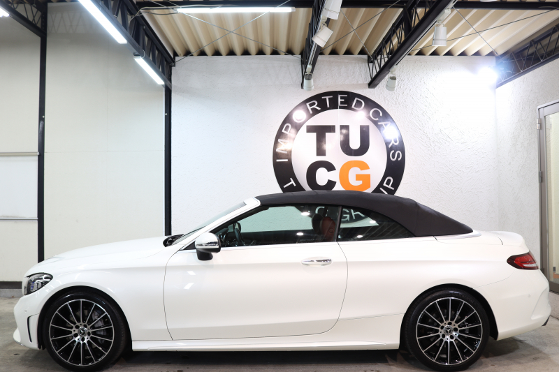 メルセデスベンツ Cクラス C180ｶﾌﾞﾘｵﾚ ｽﾎﾟｰﾂ ﾚｻﾞｰｴｸｽｸﾙｰｼﾌﾞ&ﾚｰﾀﾞｰｾｰﾌﾃｨPKG　後期 1ｵｰﾅｰ MEｺﾈｸﾄ ｷｰﾚｽｺﾞｰ 赤本革 ﾍｯﾄﾞｱｯﾌﾟD HDDﾅﾋﾞTV ｽﾏﾎ連携 ﾊﾞｯｸｶﾒﾗ PTS LEDﾗｲﾄ AMGｴｱﾛ&19AW ｴｱｻｽ 黒幌 9AT　2年保証