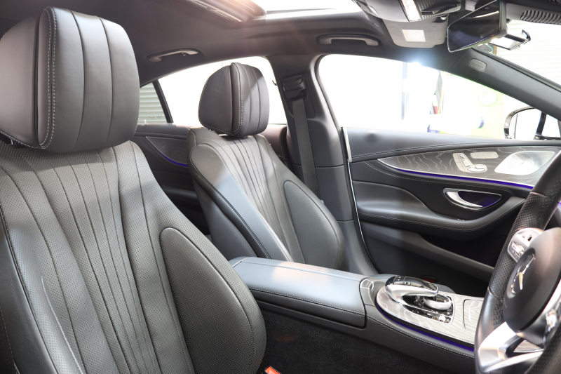 メルセデスベンツ CLS CLS450 4MATIC ｽﾎﾟｰﾂ ｴｸｽｸﾙｰｼﾌﾞ&ﾚｰﾀﾞｰｾｰﾌﾃｨPKG　ISG搭載 1ｵｰﾅｰ ｷｰﾚｽｺﾞｰ 黒本革 ﾍﾞﾝﾁﾚｰﾀｰ ｻﾝﾙｰﾌ ﾍｯﾄﾞｱｯﾌﾟD HDDﾅﾋﾞTV ｽﾏﾎ連携 ﾌﾞﾙﾒｽﾀｰ 360ｶﾒﾗ PTS LEDﾗｲﾄ 自動ﾄﾗﾝｸ ﾊﾝｽﾞﾌﾘｰA AMGｴｱﾛ&19AW ｴｱｻｽ 9AT　2年保証