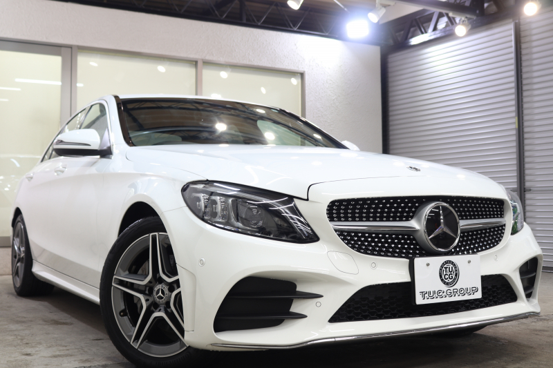 メルセデスベンツ Cクラス C200 AVG AMGﾗｲﾝ ﾚｰﾀﾞｰｾｰﾌﾃｨPKG　ﾚｰﾀﾞｰｾｰﾌﾃｨPKG　BSG搭載 後期 ｷｰﾚｽｺﾞｰ 黒革 HDDﾅﾋﾞTV ｽﾏﾎ連携 ﾊﾞｯｸｶﾒﾗ PTS LEDﾗｲﾄ AMGｴｱﾛ&18AW ﾀﾞｲﾅﾐｯｸS ｴｱｻｽ 9AT　2年保証