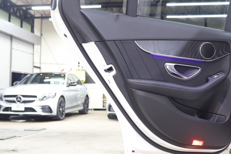 メルセデスベンツ Cクラス C200 AVG AMGﾗｲﾝ ﾚｰﾀﾞｰｾｰﾌﾃｨPKG　ﾚｰﾀﾞｰｾｰﾌﾃｨPKG　BSG搭載 後期 ｷｰﾚｽｺﾞｰ 黒革 HDDﾅﾋﾞTV ｽﾏﾎ連携 ﾊﾞｯｸｶﾒﾗ PTS LEDﾗｲﾄ AMGｴｱﾛ&18AW ﾀﾞｲﾅﾐｯｸS ｴｱｻｽ 9AT　2年保証