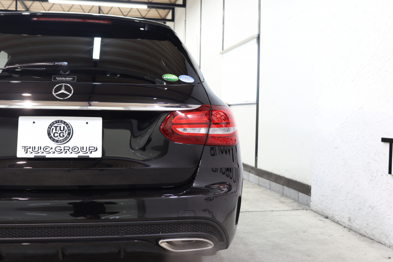 メルセデスベンツ Cクラス C200ｽﾃｰｼｮﾝﾜｺﾞﾝ ｽﾎﾟｰﾂ ﾚｰﾀﾞｰｾｰﾌﾃｨPKG　中期 1ｵｰﾅｰ ｷｰﾚｽｺﾞｰ 黒革 HDDﾅﾋﾞTV BT音楽 ﾊﾞｯｸｶﾒﾗ PTS LEDﾗｲﾄ 自動Rｹﾞｰﾄ AMGｴｱﾛ&18AW ﾀﾞｲﾅﾐｯｸS ｴｱｻｽ 9AT　2年保証